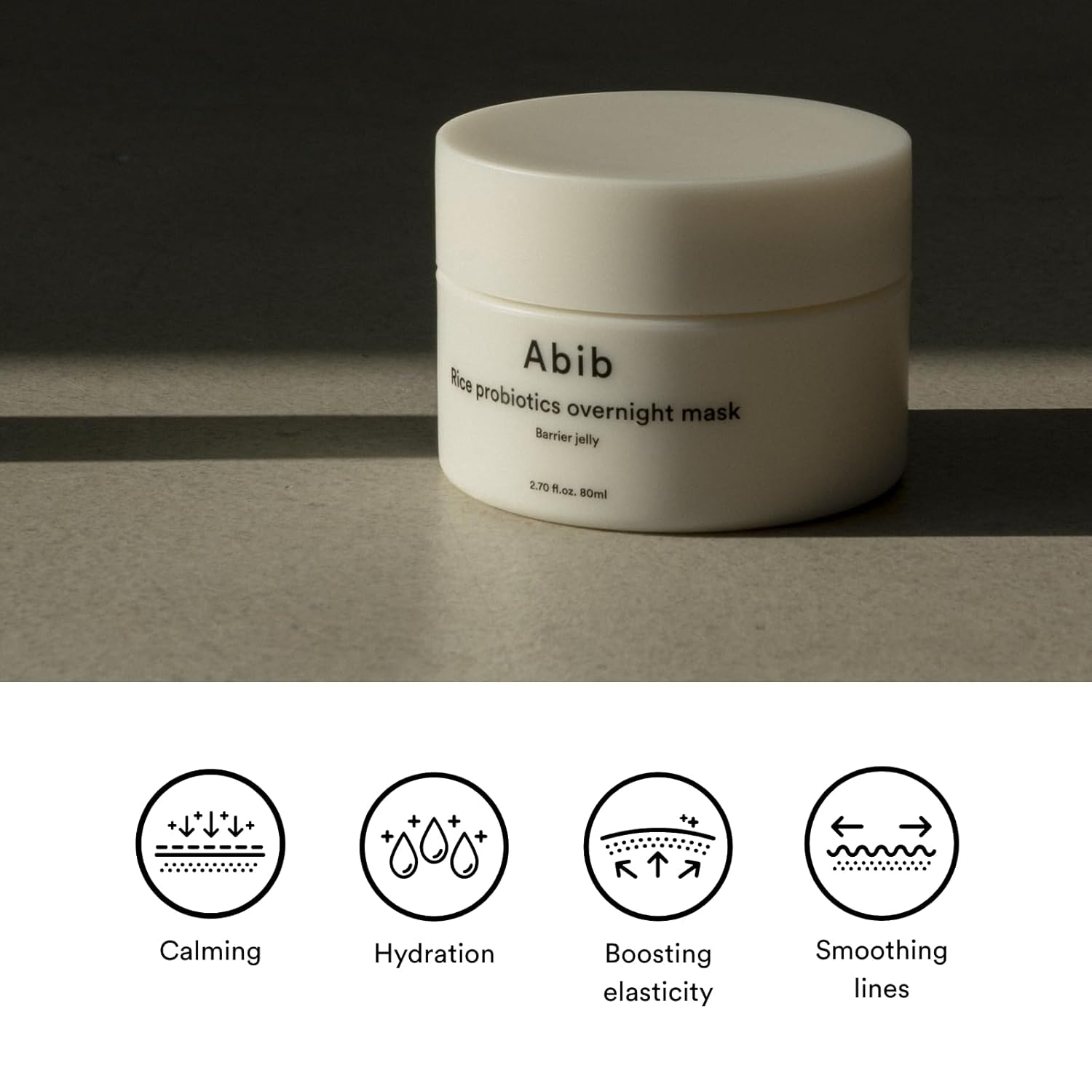 Abib Rice Probiotics Overnight Mask Barrier Jelly [80ml]